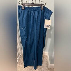 NEW Wonderwink Elastic Waist 2X 2XL Caribbean Blue Scrub Bottoms Pants 501